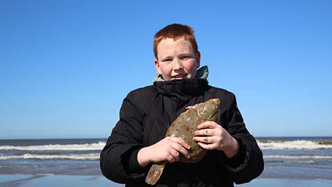 Grote bot gevangen